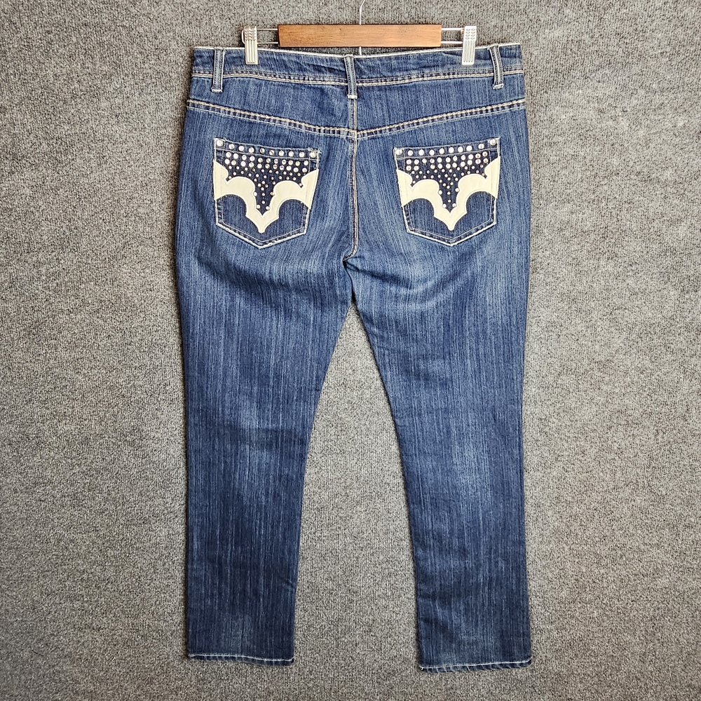 VTG/Y2K‎ Sparkly & Cute Liuces Denim Jeans Size 18